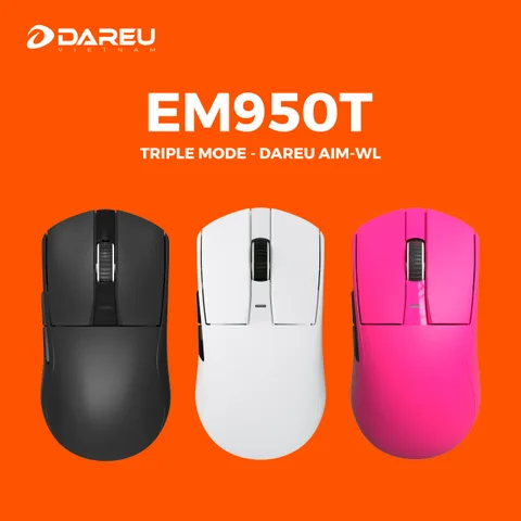 Chuột không dây Gaming DAREU EM950T (TRIPLE MODE, ULTRALIGHT)