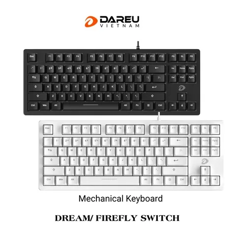 Bàn phím cơ Gaming DAREU EK87L v2 (DREAM / FIREFLY switch - NO LED)