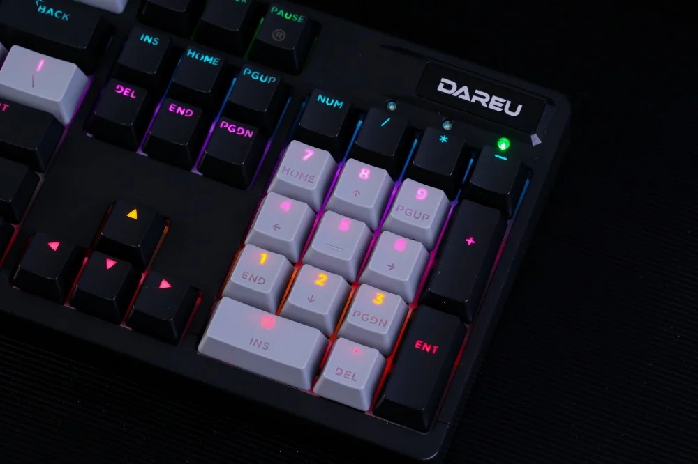 Bàn phím quang cơ Gaming DAREU EK1280X BLACK-GREY (Kháng nước, Optical switch, MULTI LED)