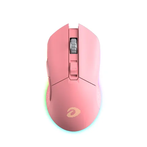 Chuột không dây Gaming DAREU EM901 RGB - PINK (BRAVO ATG4090 sensor)