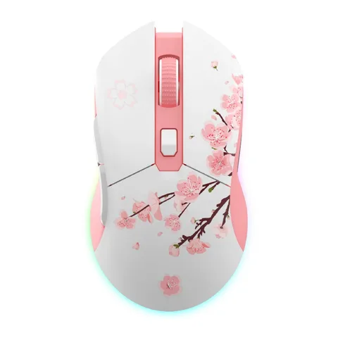 Chuột không dây Gaming DAREU EM901X RGB Pink- SUPERLIGHT, FAST CHARING DOCK