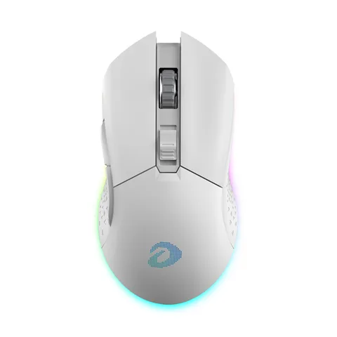 Chuột không dây Gaming DAREU EM901 RGB - WHITE (BRAVO ATG4090 sensor)