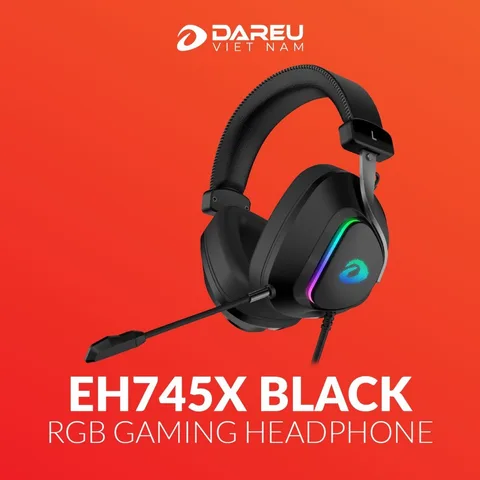 Tai nghe DAREU EH745X BLACK RGB