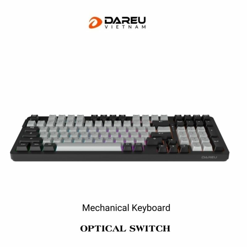 Bàn phím quang cơ Gaming DAREU EK98X PBT BLACK-GREY (WATERPROOF ...